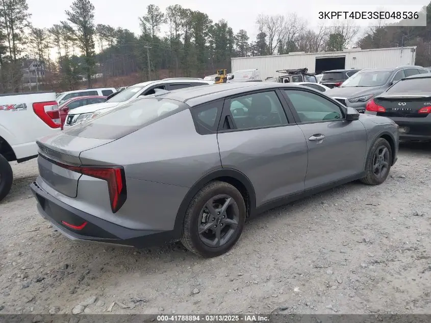 2025 Kia K4 Lxs VIN: 3KPFT4DE3SE048536 Lot: 41788894