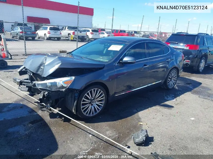2014 Kia Cadenza Premium VIN: KNALN4D70E5123124 Lot: 41596973