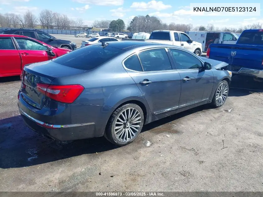 2014 Kia Cadenza Premium VIN: KNALN4D70E5123124 Lot: 41596973