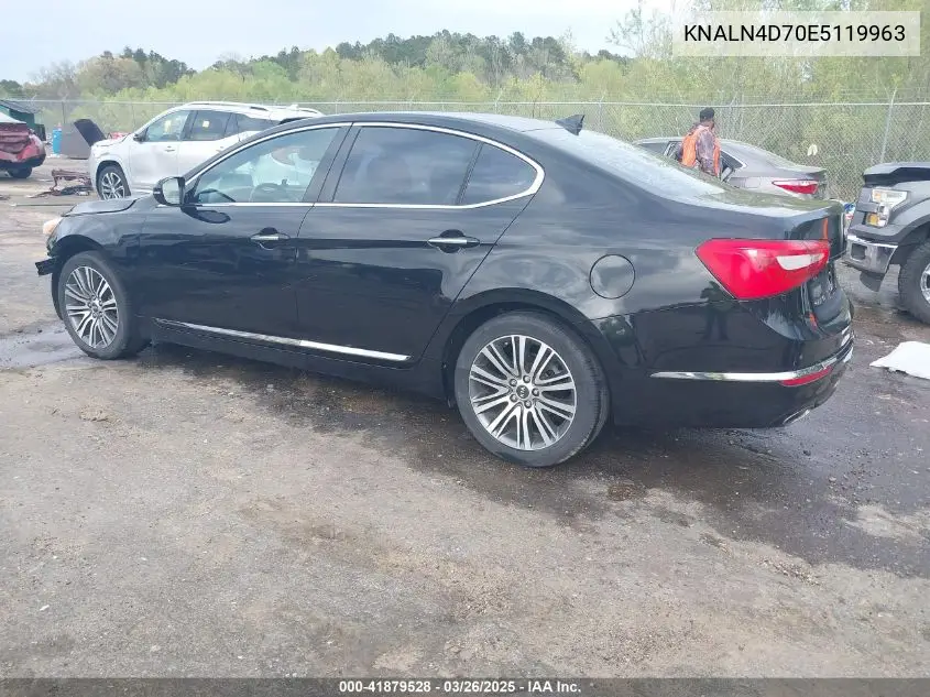 2014 Kia Cadenza Premium VIN: KNALN4D70E5119963 Lot: 41879528