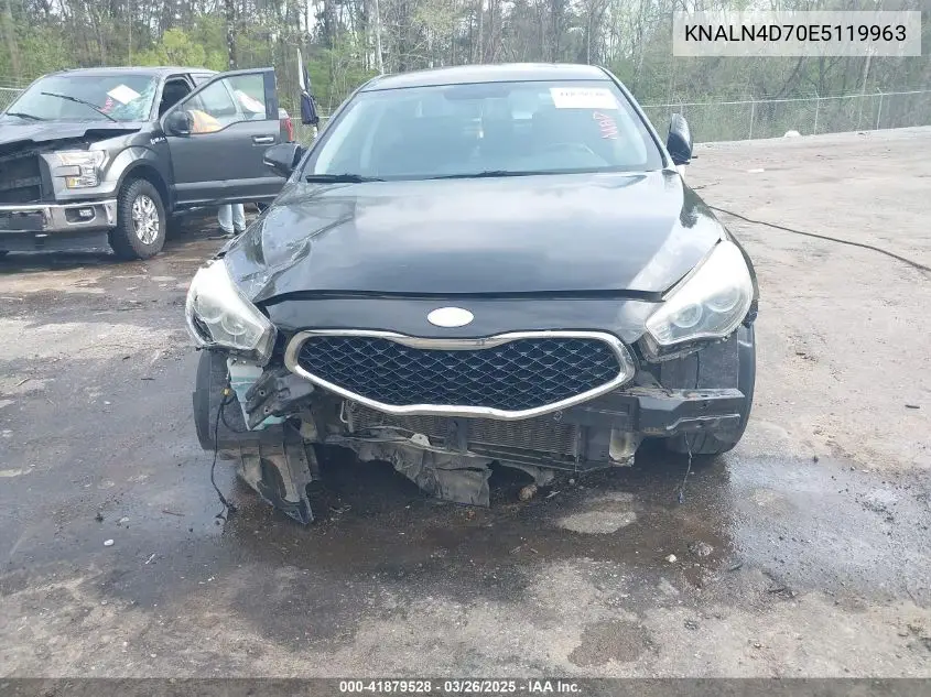 2014 Kia Cadenza Premium VIN: KNALN4D70E5119963 Lot: 41879528