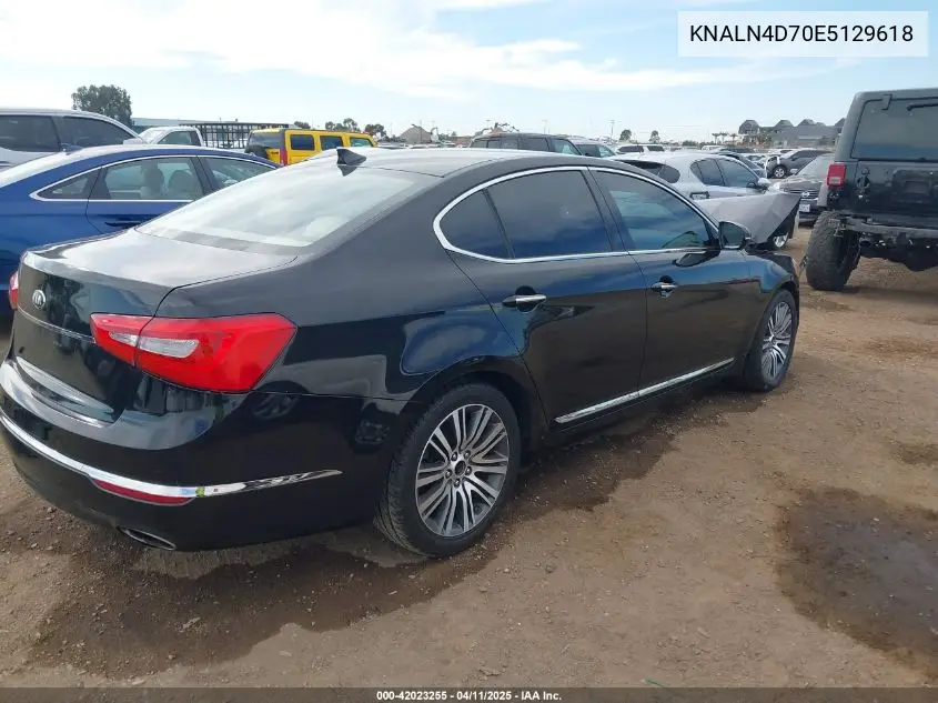 2014 Kia Cadenza Premium VIN: KNALN4D70E5129618 Lot: 42023255