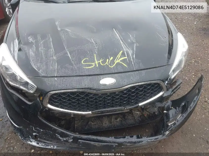 2014 Kia Cadenza Premium VIN: KNALN4D74E5129086 Lot: 42422659