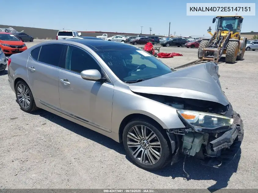 2014 Kia Cadenza Premium VIN: KNALN4D72E5147151 Lot: 42477401