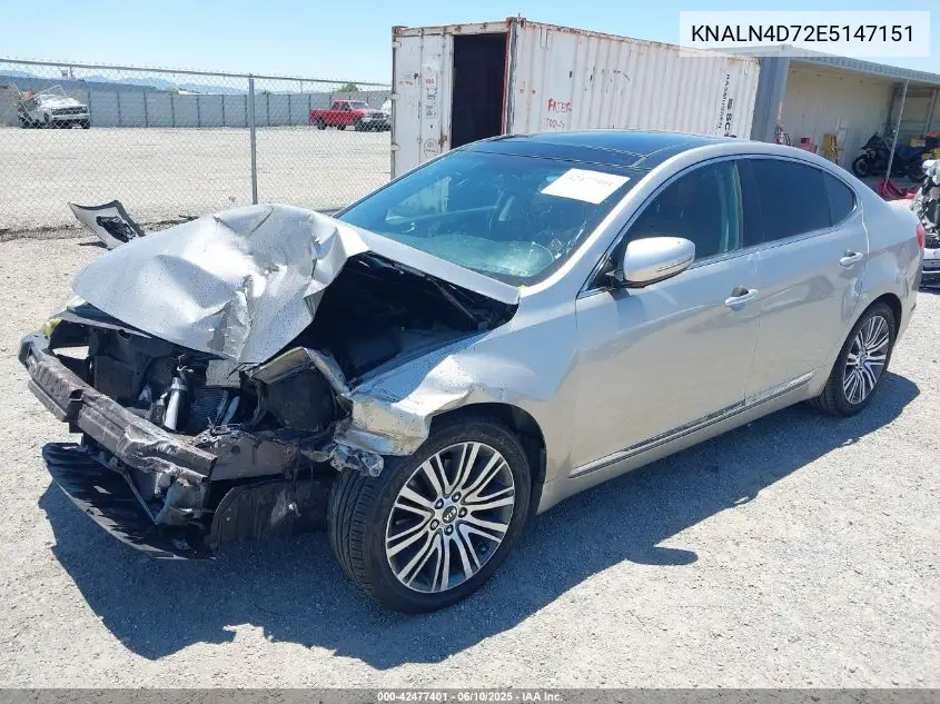 2014 Kia Cadenza Premium VIN: KNALN4D72E5147151 Lot: 42477401