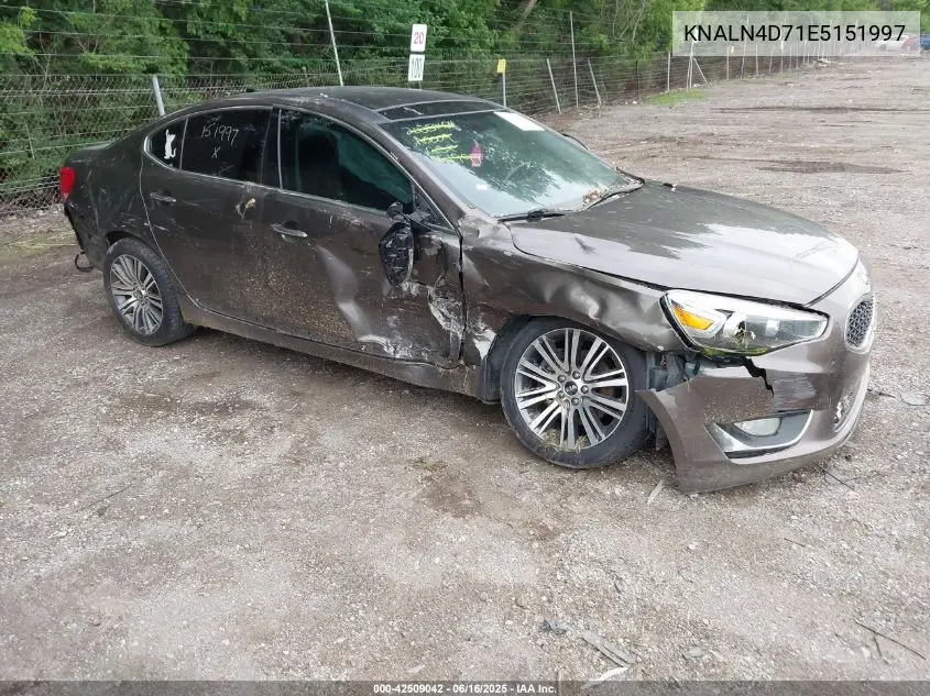 2014 Kia Cadenza Premium VIN: KNALN4D71E5151997 Lot: 42509042