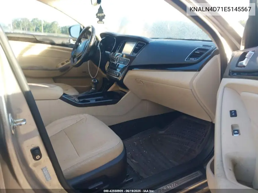2014 Kia Cadenza Premium VIN: KNALN4D71E5145567 Lot: 42550909