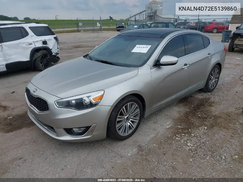 2014 Kia Cadenza Premium VIN: KNALN4D72E5139860 Lot: 42693653