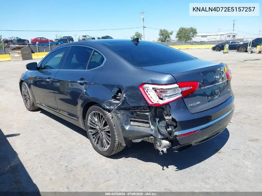 2014 Kia Cadenza Limited VIN: KNALN4D72E5157257 Lot: 42703024