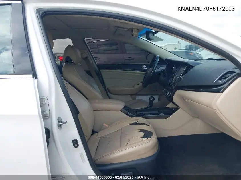 2015 Kia Cadenza Premium VIN: KNALN4D70F5172003 Lot: 41506955