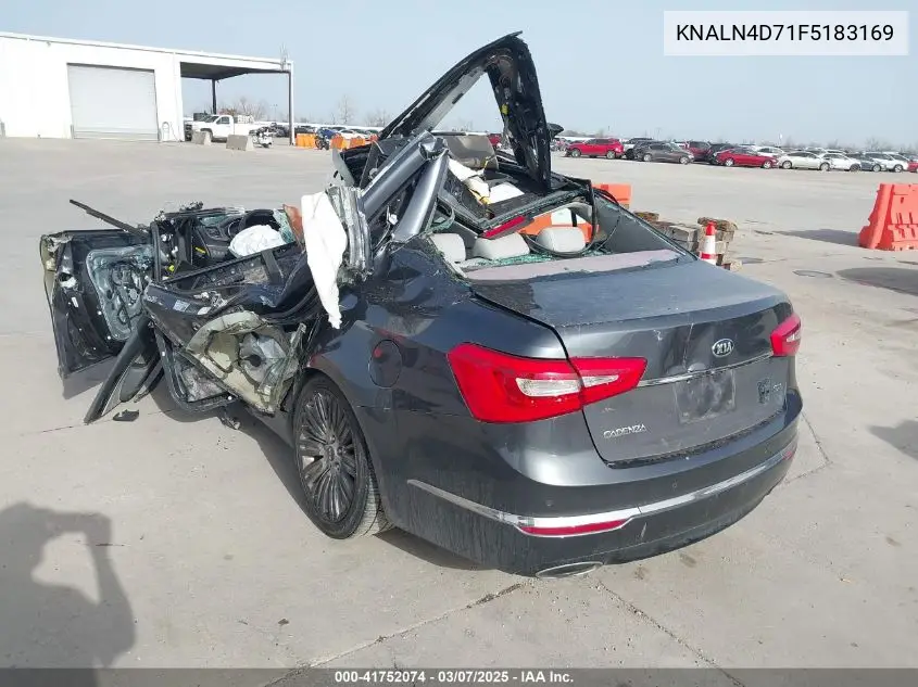 2015 Kia Cadenza Limited VIN: KNALN4D71F5183169 Lot: 41752074