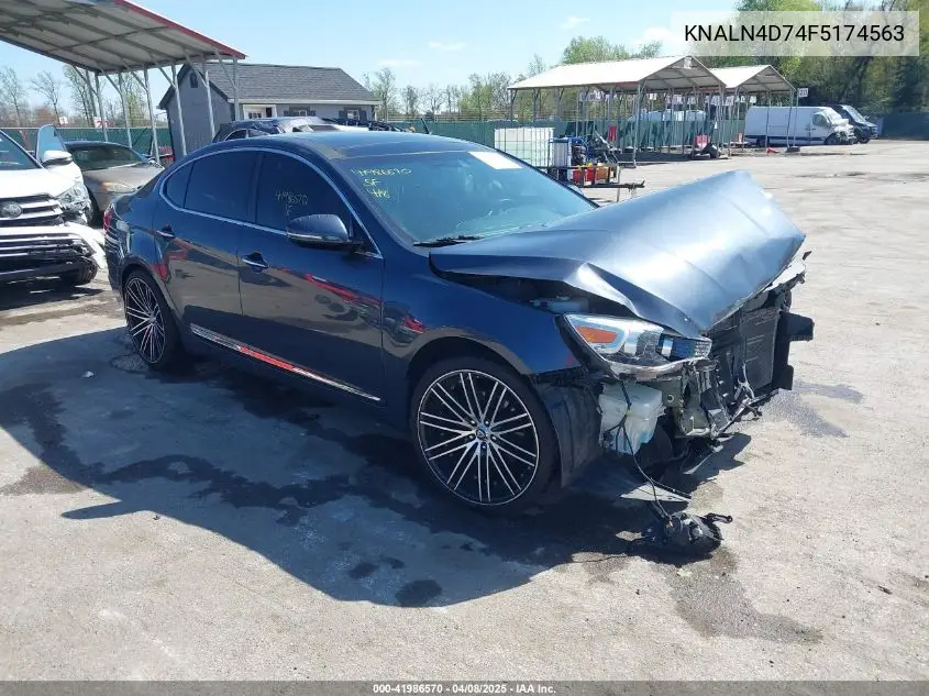 2015 Kia Cadenza Premium VIN: KNALN4D74F5174563 Lot: 41986570