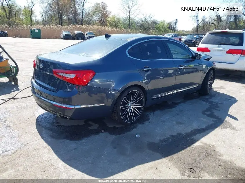 2015 Kia Cadenza Premium VIN: KNALN4D74F5174563 Lot: 41986570