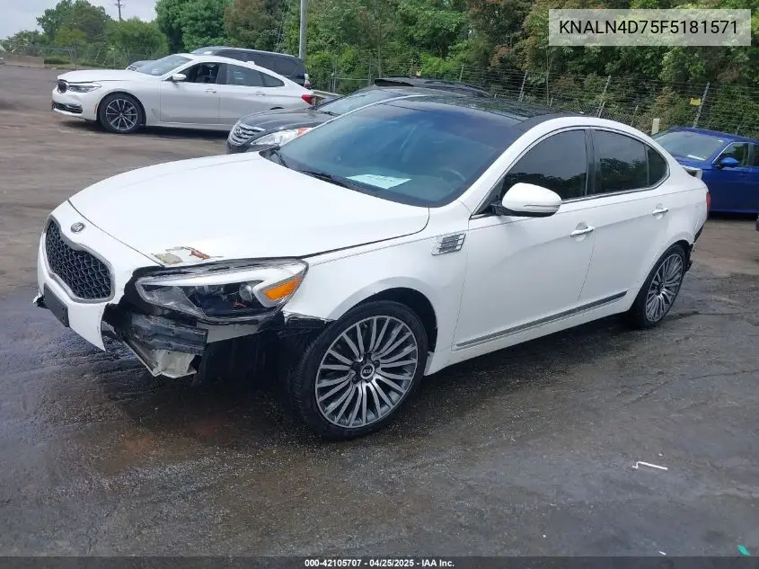 2015 Kia Cadenza Premium VIN: KNALN4D75F5181571 Lot: 42105707