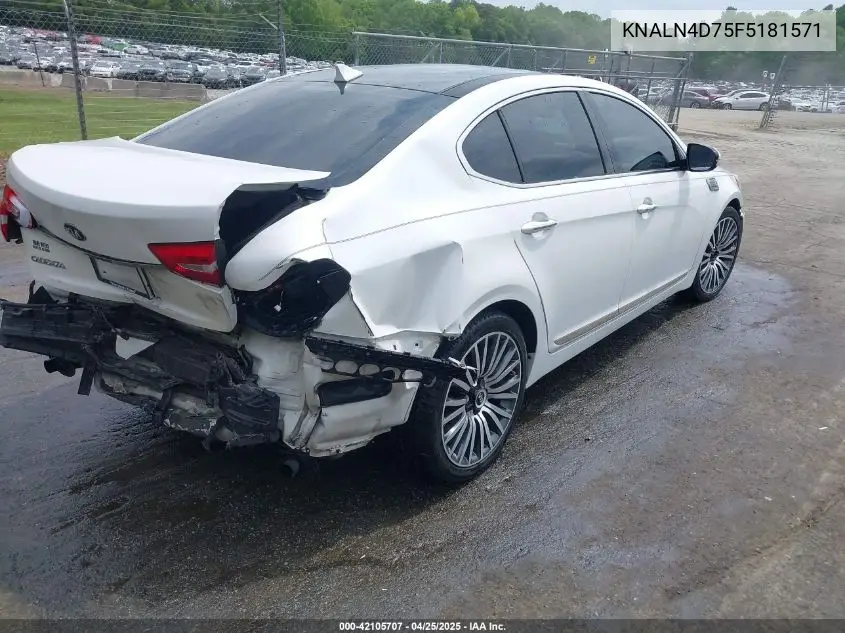 2015 Kia Cadenza Premium VIN: KNALN4D75F5181571 Lot: 42105707