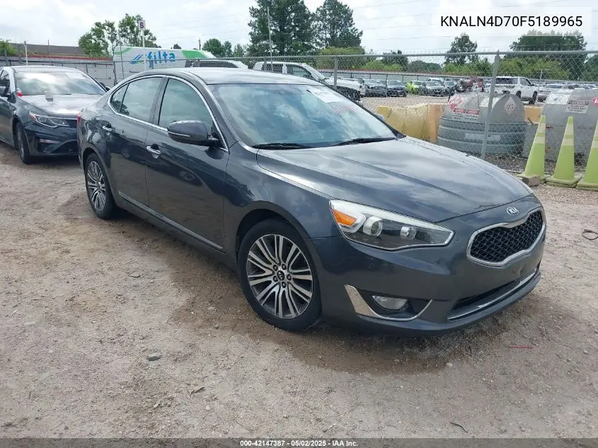 2015 Kia Cadenza Premium VIN: KNALN4D70F5189965 Lot: 42147387