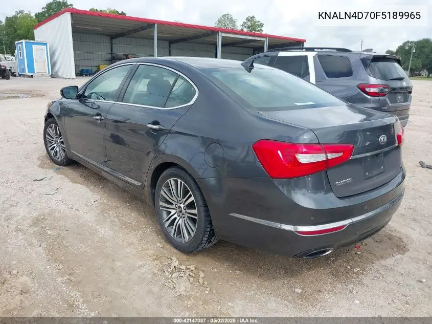 2015 Kia Cadenza Premium VIN: KNALN4D70F5189965 Lot: 42147387