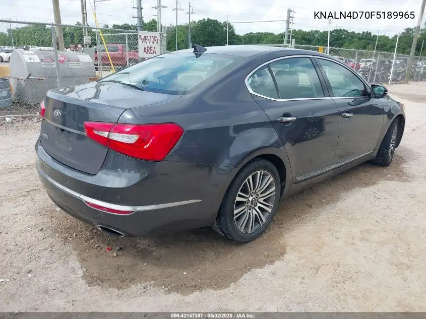 2015 Kia Cadenza Premium VIN: KNALN4D70F5189965 Lot: 42147387