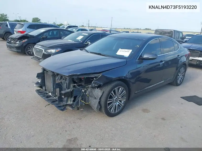 2015 Kia Cadenza Premium VIN: KNALN4D73F5193220 Lot: 42169048