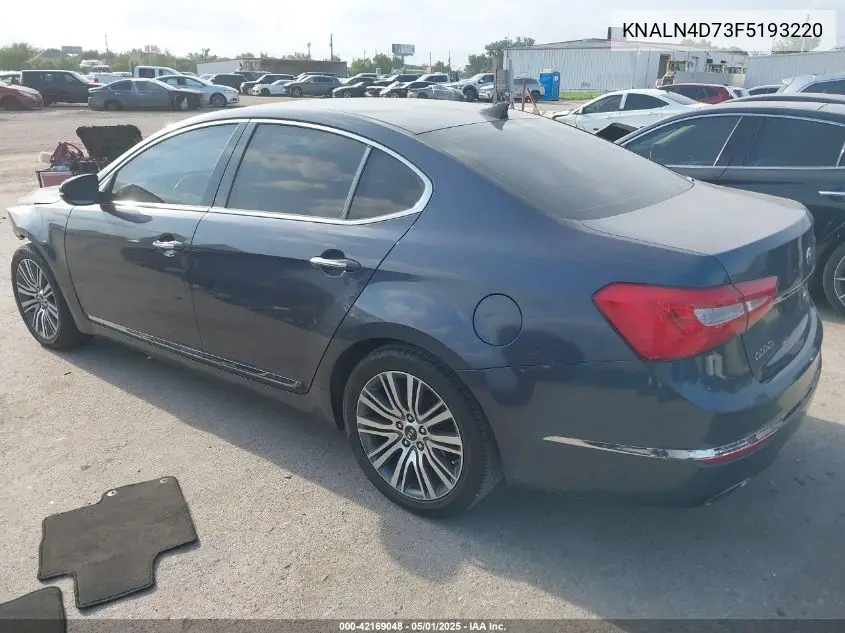 2015 Kia Cadenza Premium VIN: KNALN4D73F5193220 Lot: 42169048