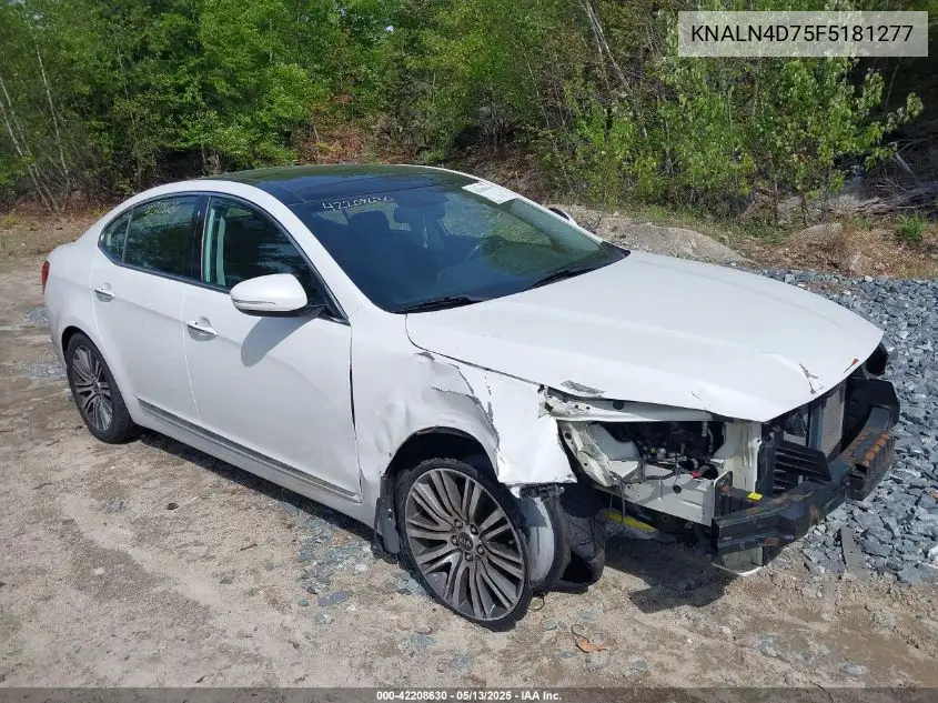 2015 Kia Cadenza Premium VIN: KNALN4D75F5181277 Lot: 42208630