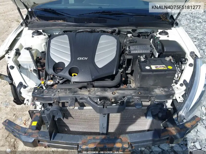2015 Kia Cadenza Premium VIN: KNALN4D75F5181277 Lot: 42208630