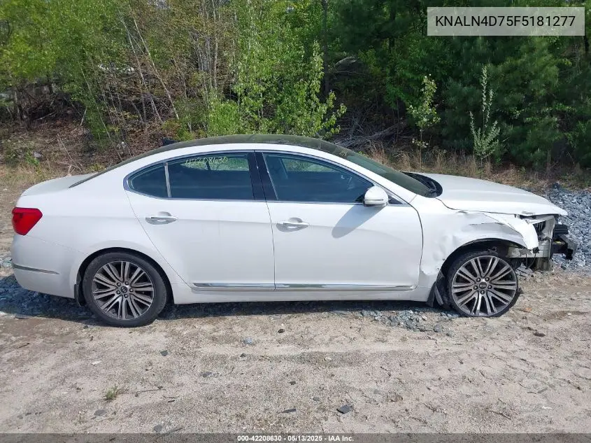 2015 Kia Cadenza Premium VIN: KNALN4D75F5181277 Lot: 42208630