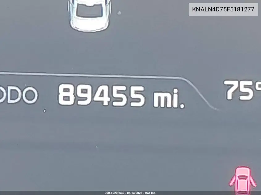 2015 Kia Cadenza Premium VIN: KNALN4D75F5181277 Lot: 42208630