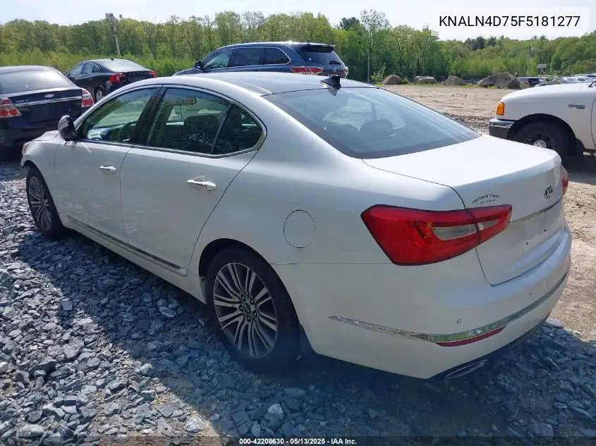 2015 Kia Cadenza Premium VIN: KNALN4D75F5181277 Lot: 42208630