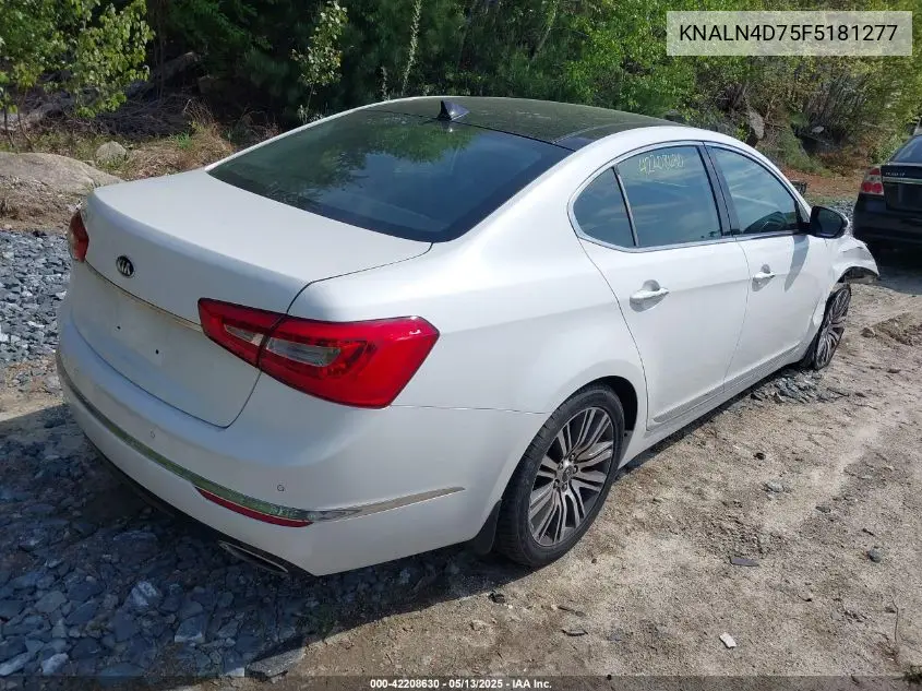 2015 Kia Cadenza Premium VIN: KNALN4D75F5181277 Lot: 42208630