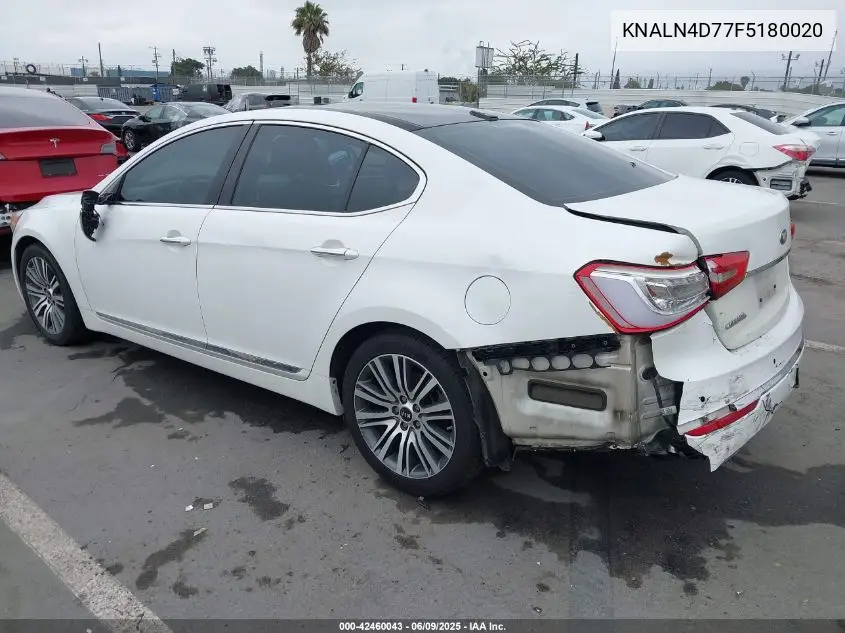 2015 Kia Cadenza Premium VIN: KNALN4D77F5180020 Lot: 42460043