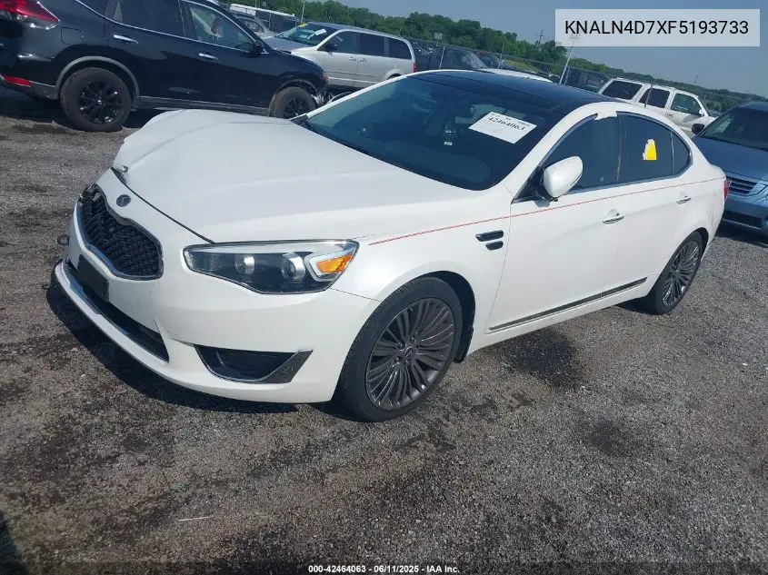 2015 Kia Cadenza Limited VIN: KNALN4D7XF5193733 Lot: 42464063