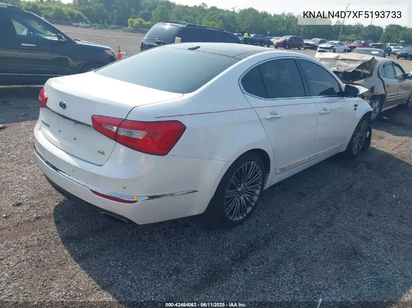 2015 Kia Cadenza Limited VIN: KNALN4D7XF5193733 Lot: 42464063