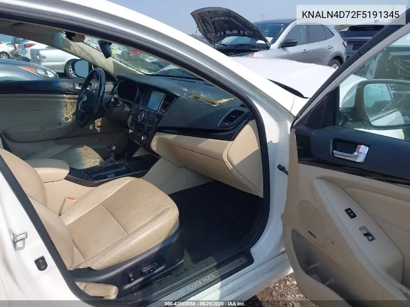 2015 Kia Cadenza Premium VIN: KNALN4D72F5191345 Lot: 42592056