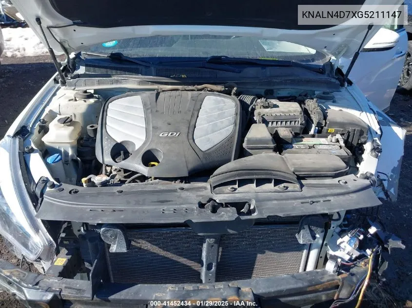 2016 Kia Cadenza Premium VIN: KNALN4D7XG5211147 Lot: 41452434