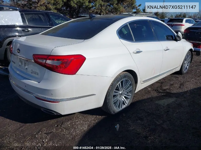 2016 Kia Cadenza Premium VIN: KNALN4D7XG5211147 Lot: 41452434