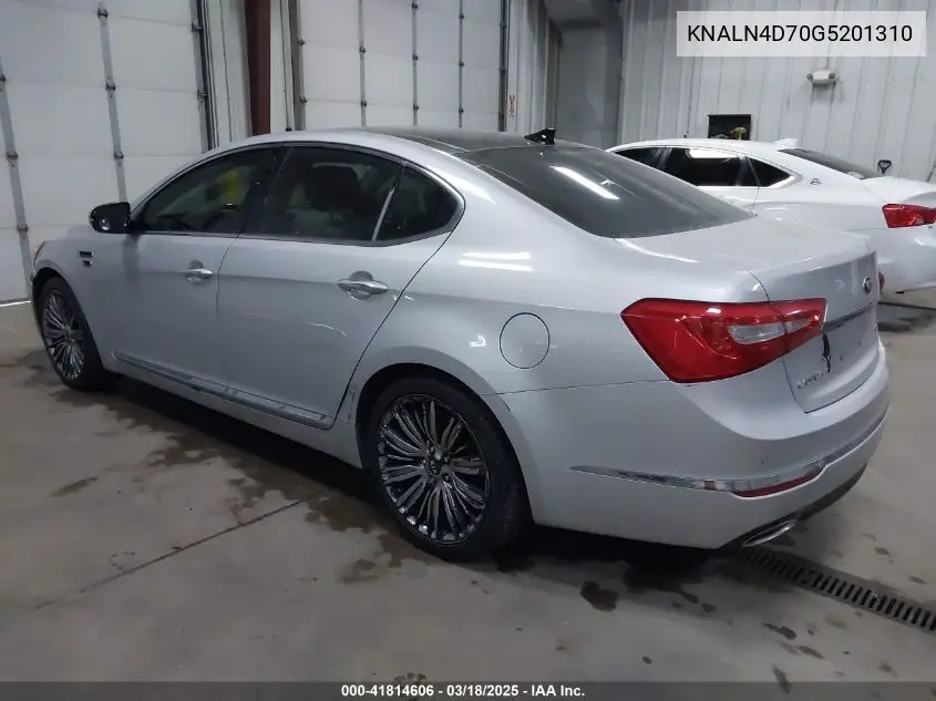 2016 Kia Cadenza Limited VIN: KNALN4D70G5201310 Lot: 41814606