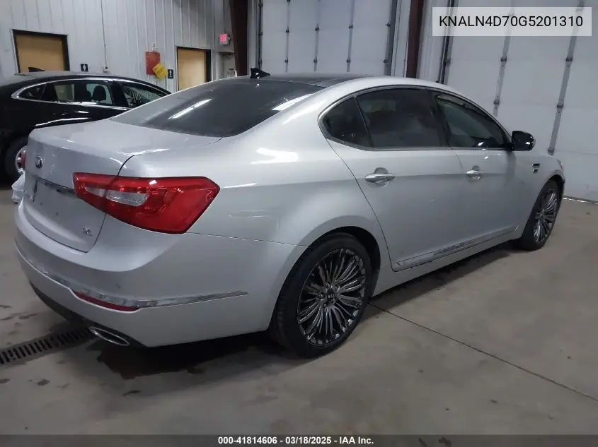 2016 Kia Cadenza Limited VIN: KNALN4D70G5201310 Lot: 41814606