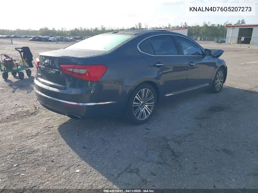 2016 Kia Cadenza Premium VIN: KNALN4D76G5207273 Lot: 42018231