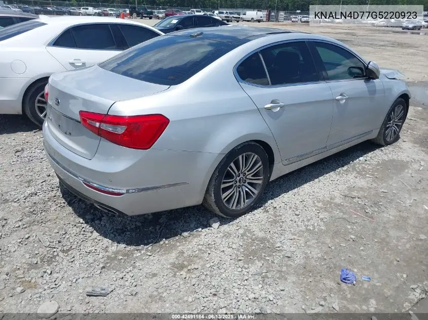 2016 Kia Cadenza Premium VIN: KNALN4D77G5220923 Lot: 42491184