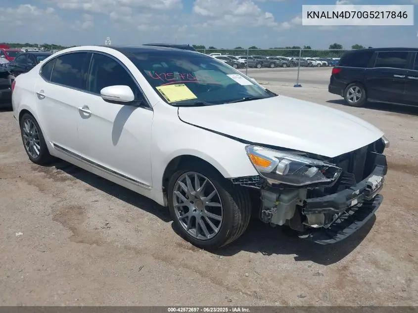 2016 Kia Cadenza Premium VIN: KNALN4D70G5217846 Lot: 42572697