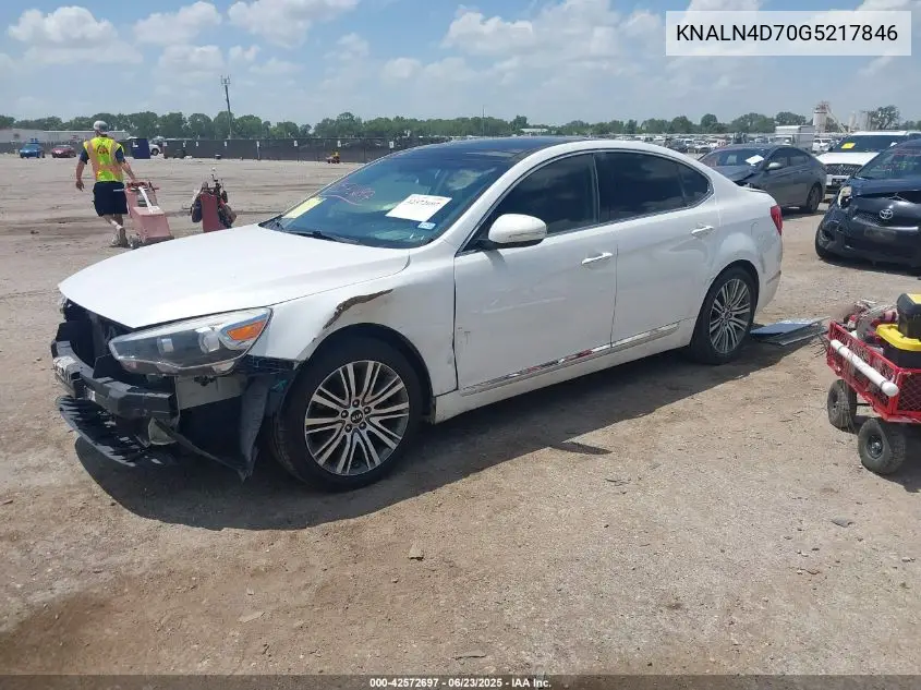 2016 Kia Cadenza Premium VIN: KNALN4D70G5217846 Lot: 42572697