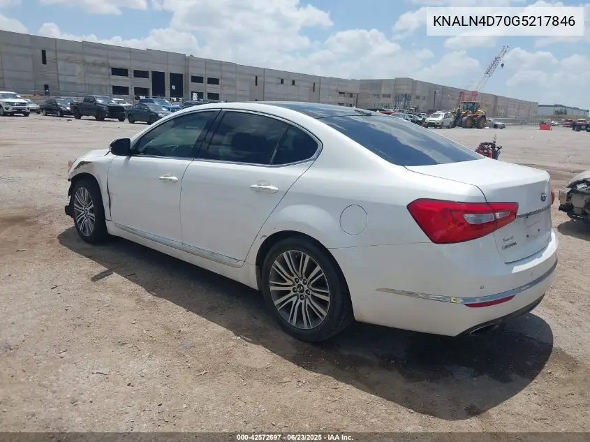 2016 Kia Cadenza Premium VIN: KNALN4D70G5217846 Lot: 42572697