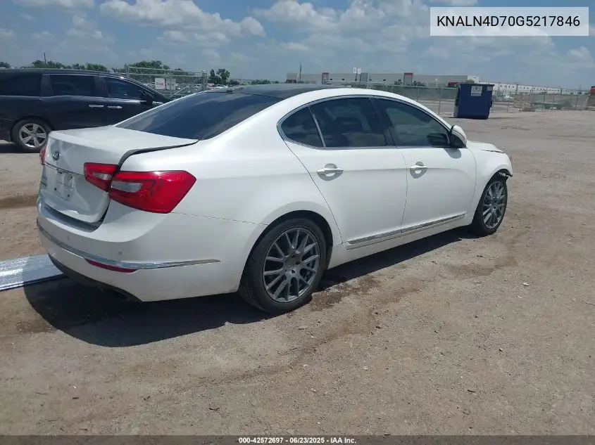 2016 Kia Cadenza Premium VIN: KNALN4D70G5217846 Lot: 42572697