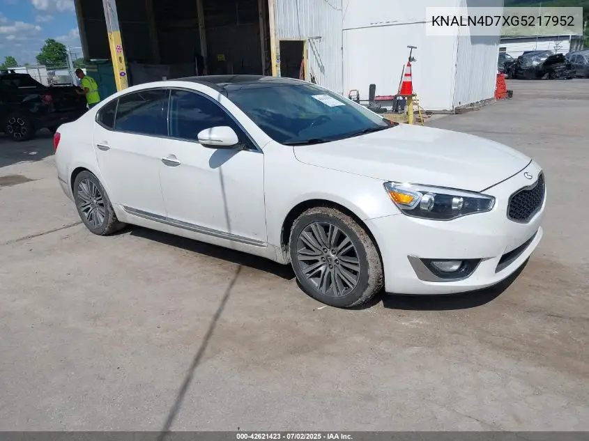 2016 Kia Cadenza Premium VIN: KNALN4D7XG5217952 Lot: 42621423