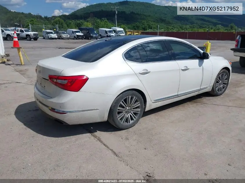 2016 Kia Cadenza Premium VIN: KNALN4D7XG5217952 Lot: 42621423