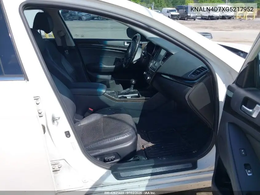 2016 Kia Cadenza Premium VIN: KNALN4D7XG5217952 Lot: 42621423