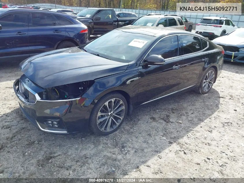 2017 Kia Cadenza Technology VIN: KNALC4J15H5092771 Lot: 40976278