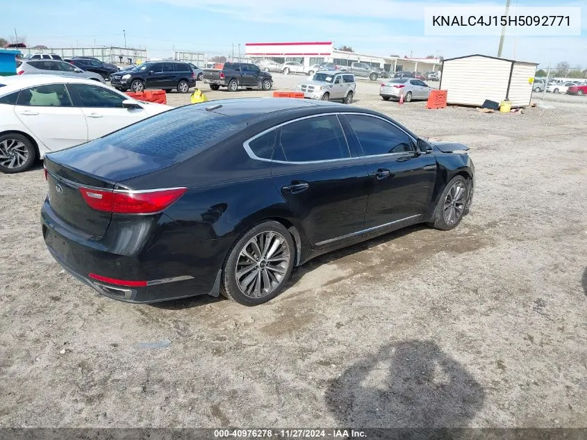 2017 Kia Cadenza Technology VIN: KNALC4J15H5092771 Lot: 40976278
