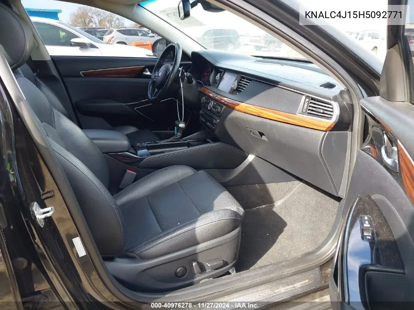 2017 Kia Cadenza Technology VIN: KNALC4J15H5092771 Lot: 40976278
